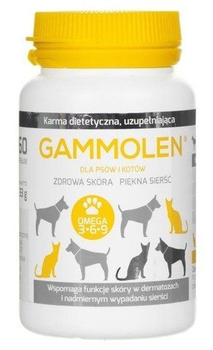 Gammolen - tabletki na wypadanie sierści u psa 150 tabl.