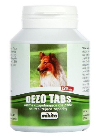 Mikita Dezotabs - Tabletki Neutralizujące Nieprzyjemne Zapachy u Psów (na cieczkę)