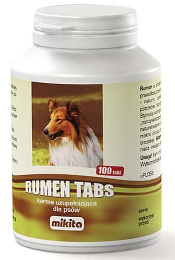 Mikita Rumen-Tabs 100 - probiotyk na przewód pokarmowy psa Mikita Rumen-Tabs 100 - probiotyk na przewód pokarmowy psa