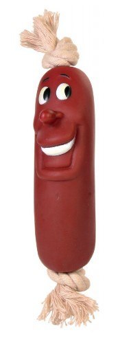 Trixie Kiełbasa winylowa ze sznurkiem 11cm