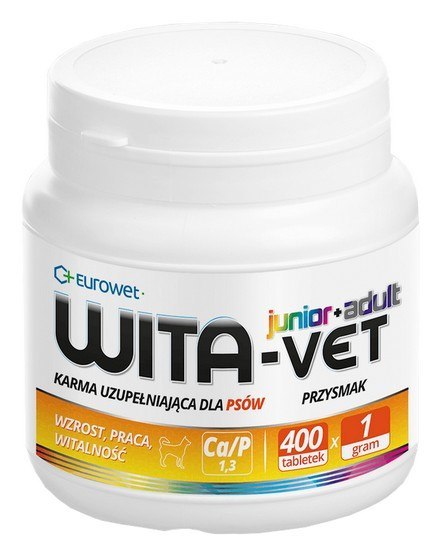 Wita-Vet Complex Kompleks witamin dla psa 400 tabl Wita-Vet Complex Kompleks witamin dla psa 400 tabl