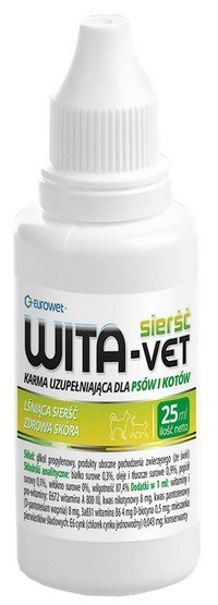 Wita-Vet Sierść - krople na sierść dla psa