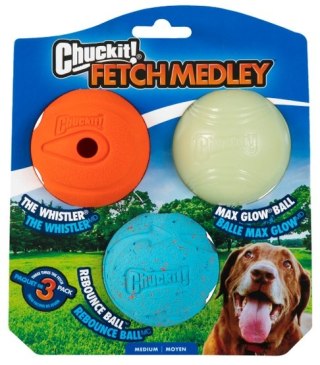 Chuckit! Fetch Medley Medium 3pak piłka dla psa