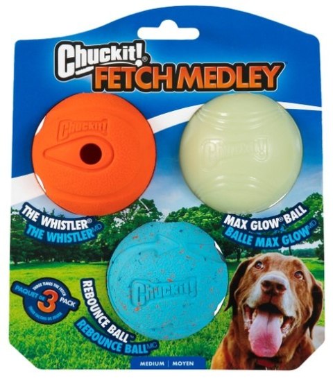 Chuckit! Fetch Medley Medium 3pak piłka dla psa Chuckit! Fetch Medley Medium 3pak piłka dla psa