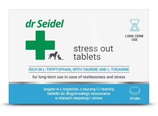 DermaPharm Stress Out - tabletki na stres dla psa i kota blister 10 tabl.