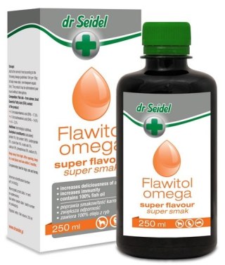 Dr Seidel Flawitol Omega - olej z łososia i pstrąga dla psa 250ml
