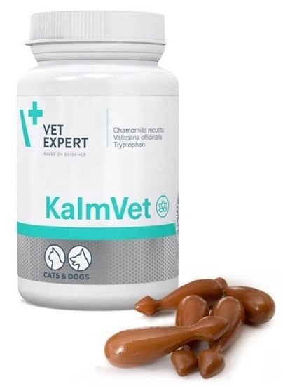 KalmVet 60 - tabletki na stres dla psa i kota KalmVet 60 - tabletki na stres dla psa i kota