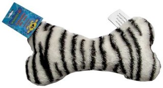 Yarro Pluszowa Piszcząca Kość dla psa - Zebra 22cm