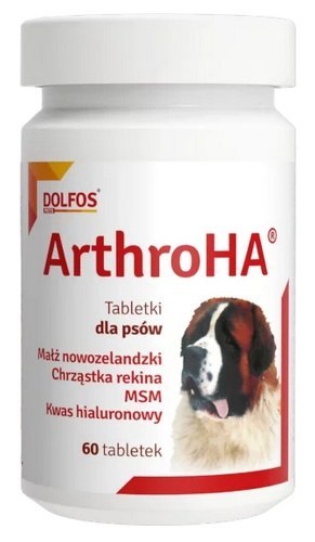 Arthro HA 60 tabletek - witaminy dla psa na stawy Arthro HA 60 tabletek - witaminy dla psa na stawy