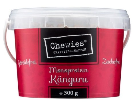 Chewies Trainings-Happen Kangur monobiałkowe, bezzbożowe wiaderko 300g Chewies Trainings-Happen Kangur monobiałkowe, bezzbożowe wiaderko 300g