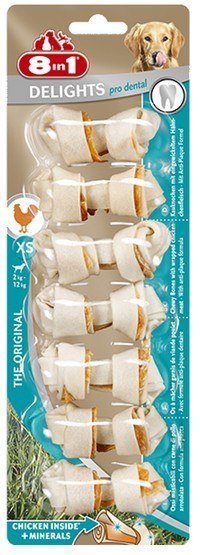 8in1 Dental Delights Bones XS 7szt 8in1 Dental Delights Bones XS 7szt