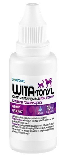 Wita-Tonyl krople dla psa w okresie wzrostu, ciąży i laktacji