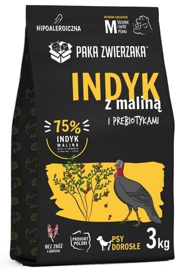 Paka Zwierzaka Seventh Heaven karma dla psa 3kg indyk malina Paka Zwierzaka Seventh Heaven karma dla psa 3kg indyk malina