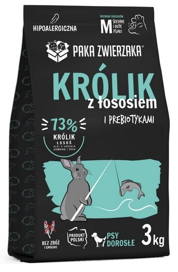 Paka Zwierzaka Seventh Heaven karma dla psa 3kg królik łosoś Paka Zwierzaka Seventh Heaven karma dla psa 3kg królik łosoś
