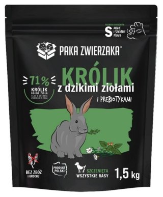 Paka Zwierzaka Seventh Heaven Puppy karma dla szczeniaka 1,5kg królik zioła