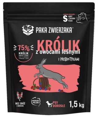 Paka Zwierzaka Seventh Heaven karma dla psa 1,5kg królik owoce leśne