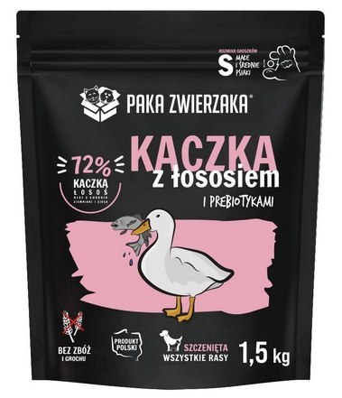 Paka Zwierzaka Seventh Heaven Puppy karma dla szczeniaka 1,5kg kaczka łosoś Paka Zwierzaka Seventh Heaven Puppy karma dla szczeniaka 1,5kg kaczka łosoś