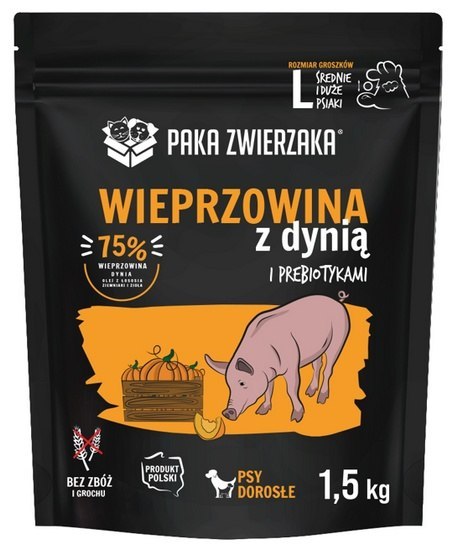 Paka Zwierzaka Seventh Heaven karma dla psa 1,5kg wieprzowina dynia Paka Zwierzaka Seventh Heaven karma dla psa 1,5kg wieprzowina dynia