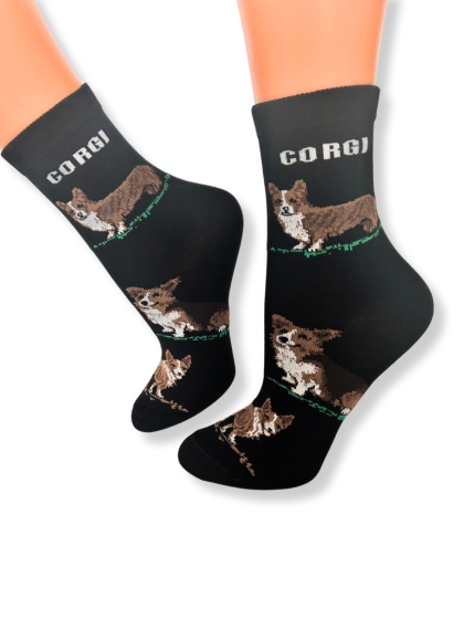 Skarpetki Corgi Dziecięce (czarne)