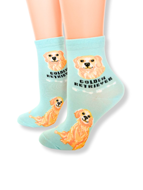 Skarpetki Golden Retriever Dziecięce (błękitne) Skarpetki Golden Retriever Dziecięce (błękitne)