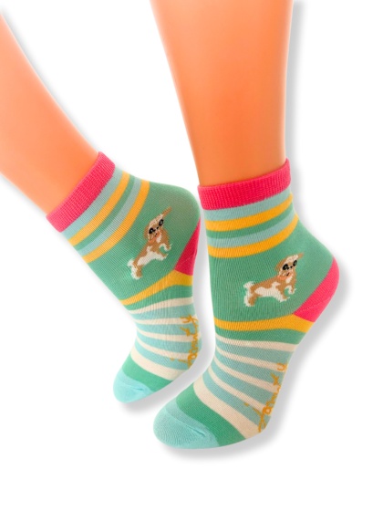 Skarpetki w Mopsy Dziecięce (kolorowe)