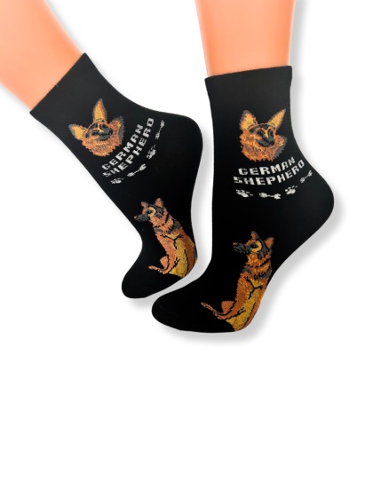 Skarpetki w Owczarki Niemieckie Dziecięce (czarne)