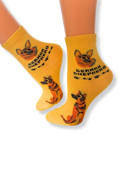 Skarpetki w Owczarki Niemieckie Dziecięce (żółte)