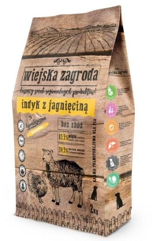 Wiejska Zagroda karma dla psa 2kg indyk jagnięcina