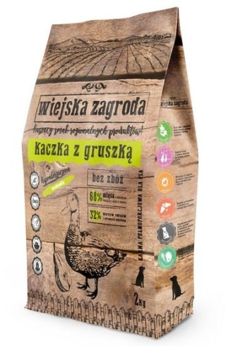 Wiejska Zagroda karma dla psa 2kg kaczka gruszka