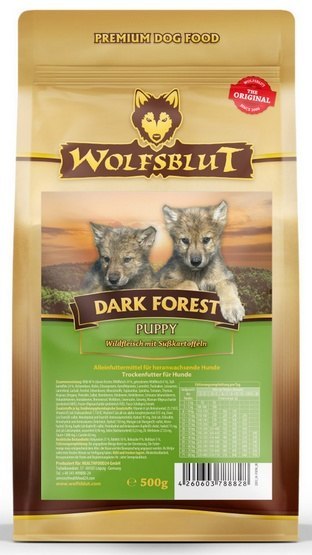 Wolfsblut Puppy Dark Forest karma dla szczeniaka 500g dziczyzna Wolfsblut Puppy Dark Forest karma dla szczeniaka 500g dziczyzna