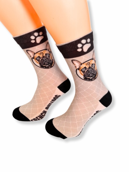 Skarpetki z Buldogiem Francuskim Męskie