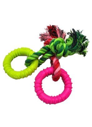 Yarro Ringo ze sznurem 7/15cm gryzak dla psa