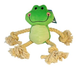 Yarro Żaba ze sznurem dla psa 36cm