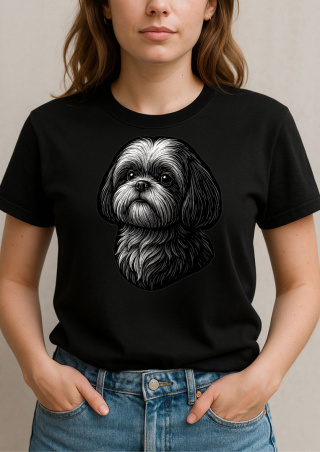 Koszulka Shih Tzu Damska Personalizowana