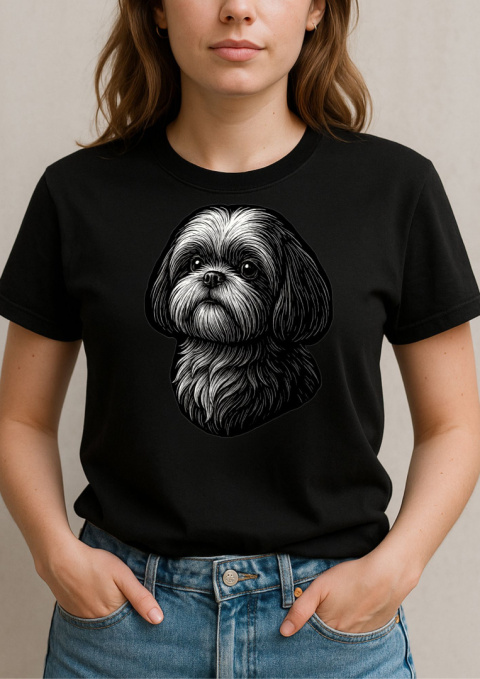 Koszulka Shih Tzu Damska Personalizowana Koszulka Shih Tzu Damska Personalizowana