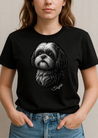 Koszulka Shih Tzu Damska Personalizowana