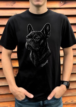 Koszulka Buldog Francuski Damska Męska Personalizowana