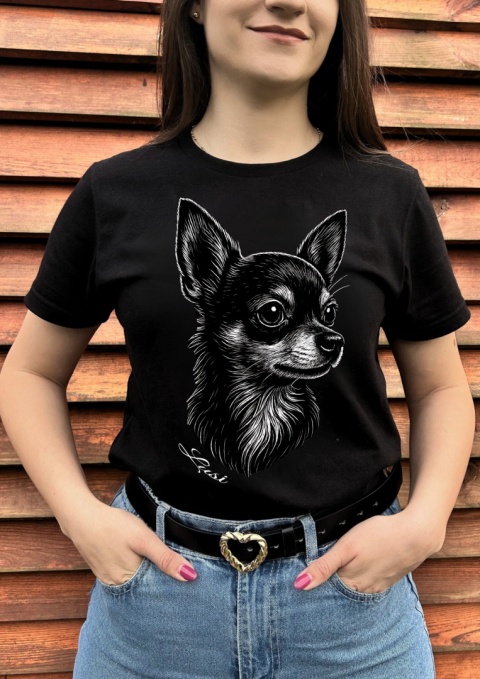 Koszulka Chihuahua Damska Męska Personalizowana Koszulka Chihuahua Damska Męska Personalizowana