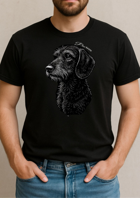 Koszulka Jamnik Szorstkowłosy Męska Personalizowana Koszulka Jamnik Szorstkowłosy Męska Personalizowana