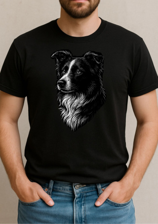 Koszulka Border Collie Męska Personalizowana