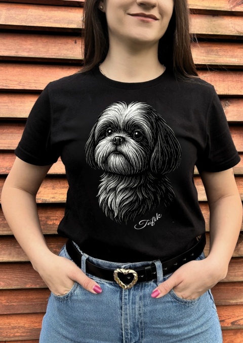 Koszulka Shih Tzu Damska Męska Personalizowana Koszulka Shih Tzu Damska Męska Personalizowana