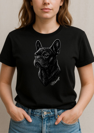 Koszulka Buldog Francuski Damska Personalizowana