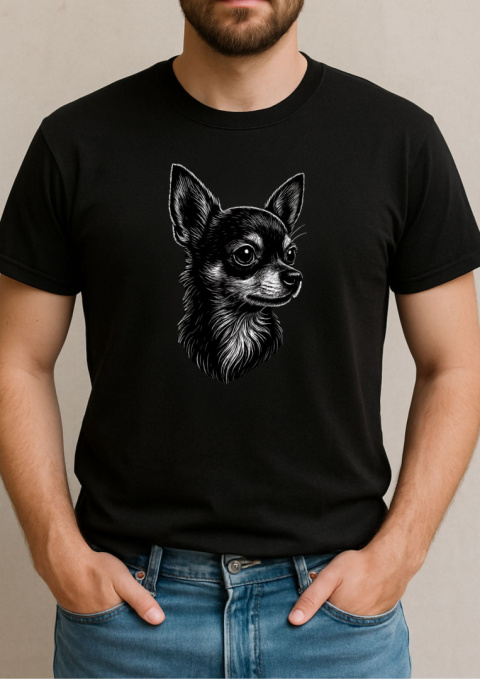 Koszulka Chihuahua Męska Personalizowana Koszulka Chihuahua Męska Personalizowana
