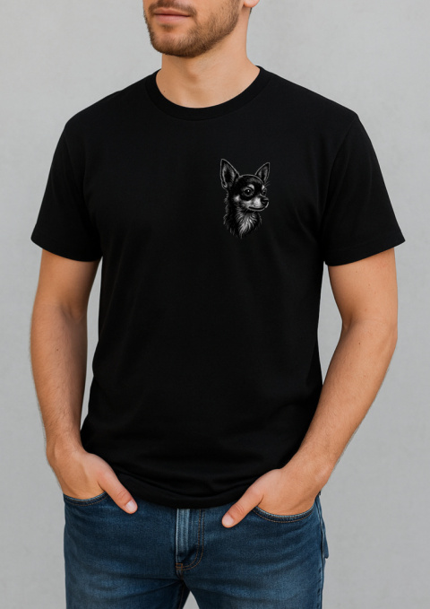 Koszulka Chihuahua Męska Personalizowana Koszulka Chihuahua Męska Personalizowana