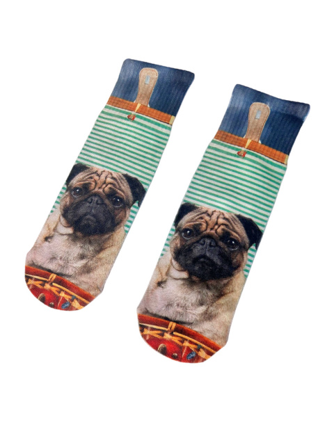 Skarpetki Mops Damskie Skarpetki Mops Damskie
