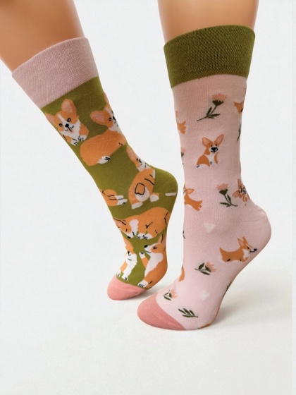 Skarpetki Corgi Damskie (kolorowe)