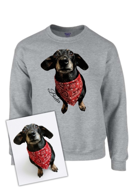 Bluza z Twoim Psem ze zdjęcia z nadrukiem