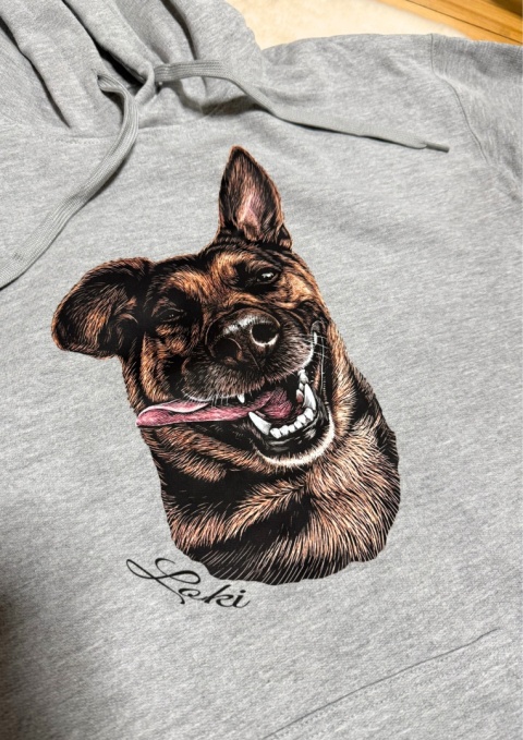 Bluza z Twoim Psem ze zdjęcia z nadrukiem