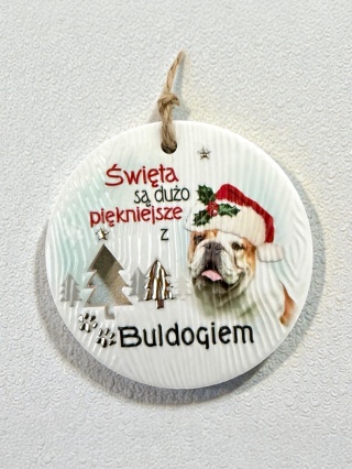 Bombka zawieszka Buldog Angielski