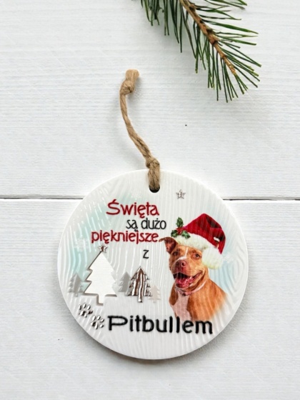 Bombka zawieszka Pitbull
